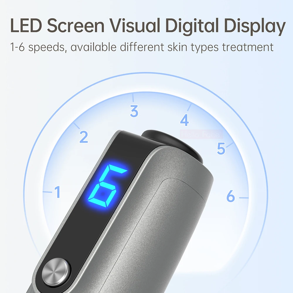 Dr. Pen M8S Dermapen Eléctrica Original – 0.25 mm, 6 Velocidades, Pantalla de Carga, Cartuchos Antirretroceso, Versión Recargable con Indicador de Batería para Tratamiento Facial Profesional