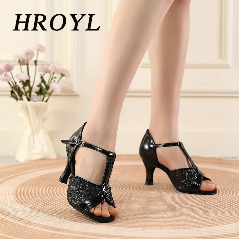 Zapatos de baile para mujer/niñas/señoras salón de baile latino moderno Tango y Salsa 5,5/7, 5 CM zapatos de baile de tacón sandalia de entrenamiento