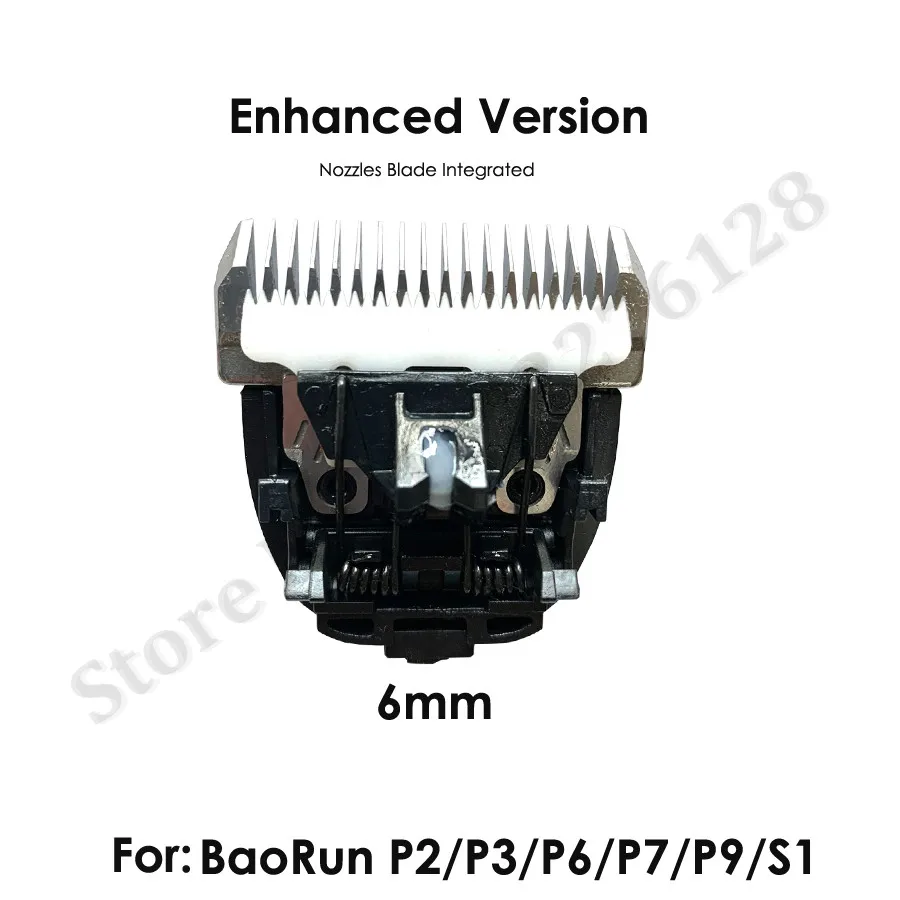 BaoRun-boquillas de cuchilla para cortadora de mascotas, cabezal de corte integrado, cuchillos de cerámica de acero de 3/6/9/12mm para cortadora de pelo de perros P2 P3 P6 P7 P9 S1