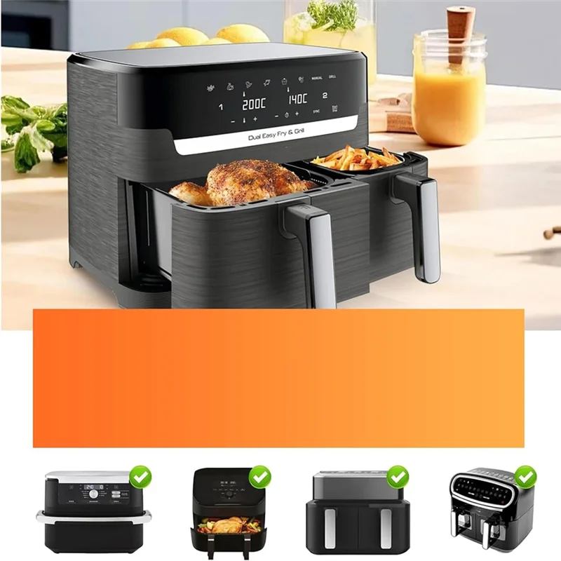 ABWM-Baketron rejilla para freidora de aire, rejilla de cocina para Tefal EY9018 5,2/3,1 L para Torre T17099 Salter EK5729 9L, a