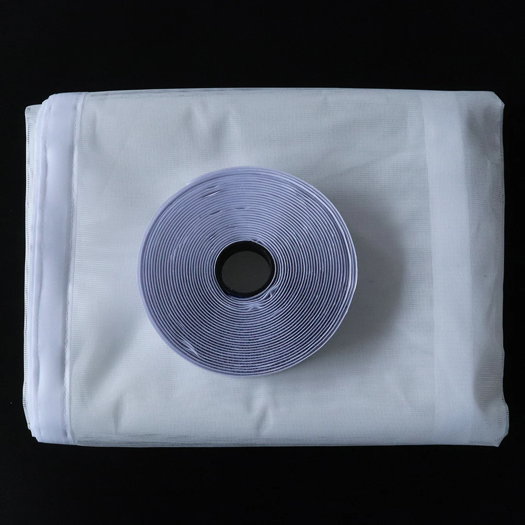 Mosquiteras para ventanas, pantallas antimosquitos para ventanas, malla antiinsectos, tul de aire, mosquitos y moscas invisibles de fibra de vidrio blanca