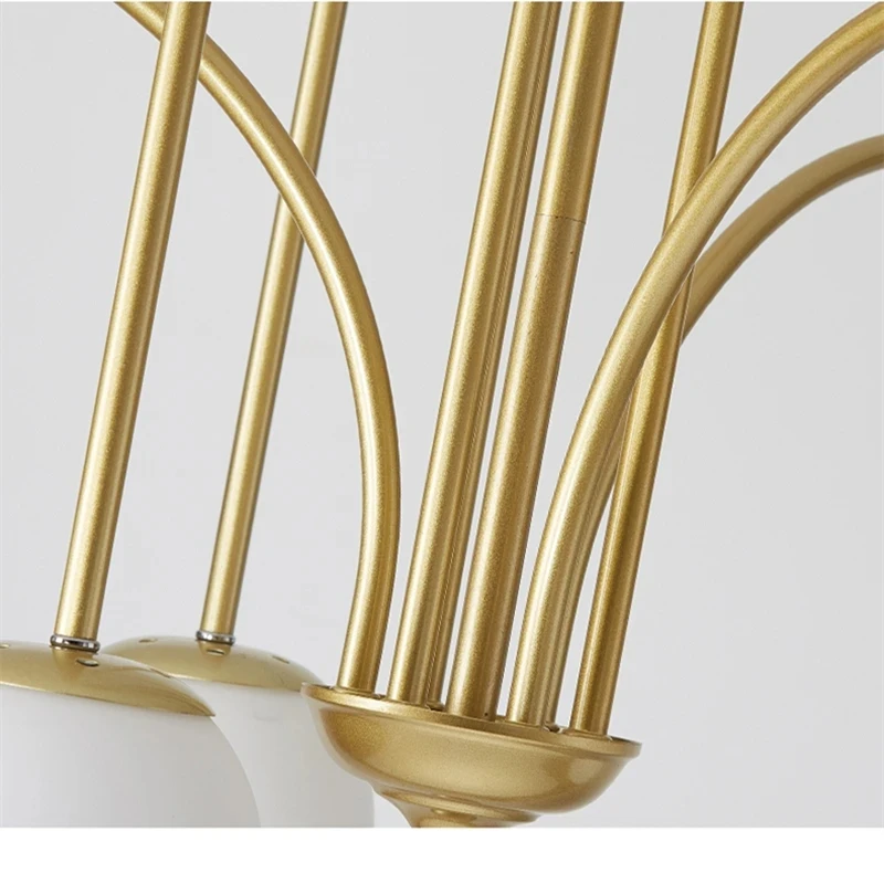 Luz colgante minimalista nórdica para sala de estar, lámpara de restaurante, cafetería, tienda de ropa, de Arte Negro candelabro, dorado y rojo