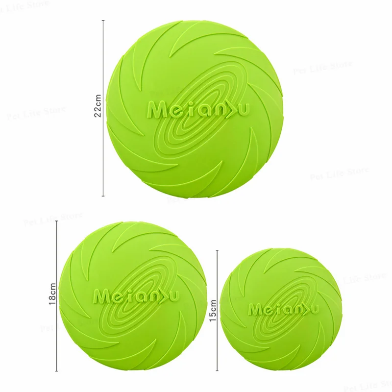OUZEY-discos voladores resistentes a las mordeduras para perros, juguetes de entrenamiento multifunción para cachorros, juego interactivo al aire libre, productos para mascotas