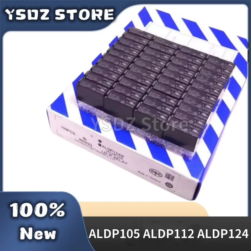 50 unids/lote 100% nueva caja original relé ALDP105 ALDP112 ALDP124 5V 12V 24V DC relé en stock
