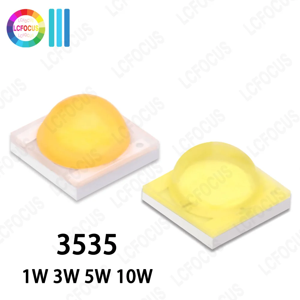 Alto brillo 1W 3W 5W 10W Chip LED amarillo dorado blanco cálido blanco frío 1700K 3000K 6000K COB SMD 45mil 55mil 78mil para cuentas de lámpara 3535 CREE XPE