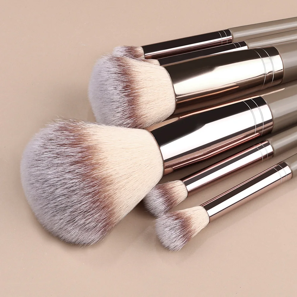 Juego de brochas de maquillaje de 1-20 piezas, sombra de ojos, base, colorete, resaltador, corrector, herramienta de belleza femenina, esponjas de belleza, esponjas para pulgar