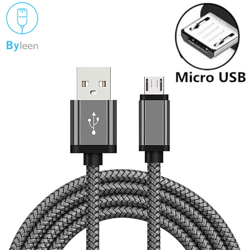 Cable Micro USB 3m 2m Cable cargador de carga Cable de datos para Huawei p smart 2019 p9/p10 lite p9 Y3 Y5 Y6 Y9 Honor 8x8S 7c 20i 7A