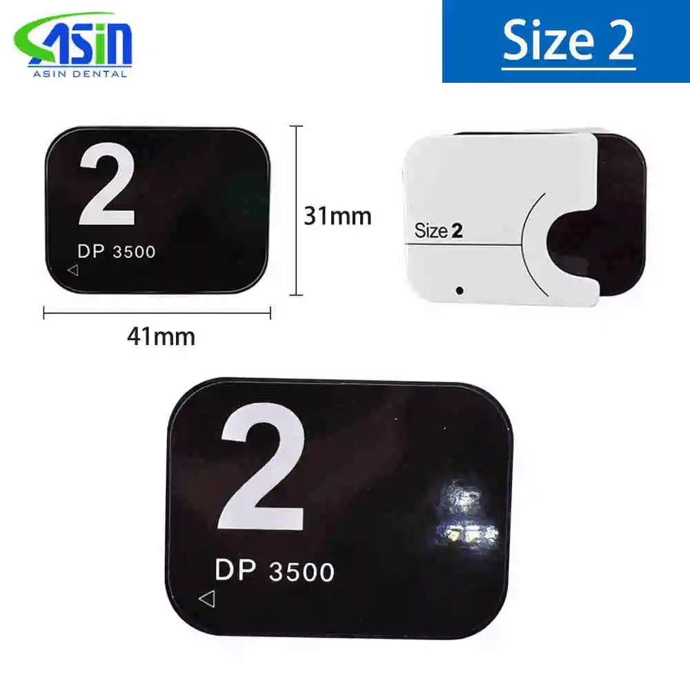 Escáner de Rayos X Dental, Placa de Imagen por Fósforo Portátil Médica, Radiovisógrafo, Sensor Digital, Placa Compatible con RX 0 #   1 #   2 #   3 #   Fussen