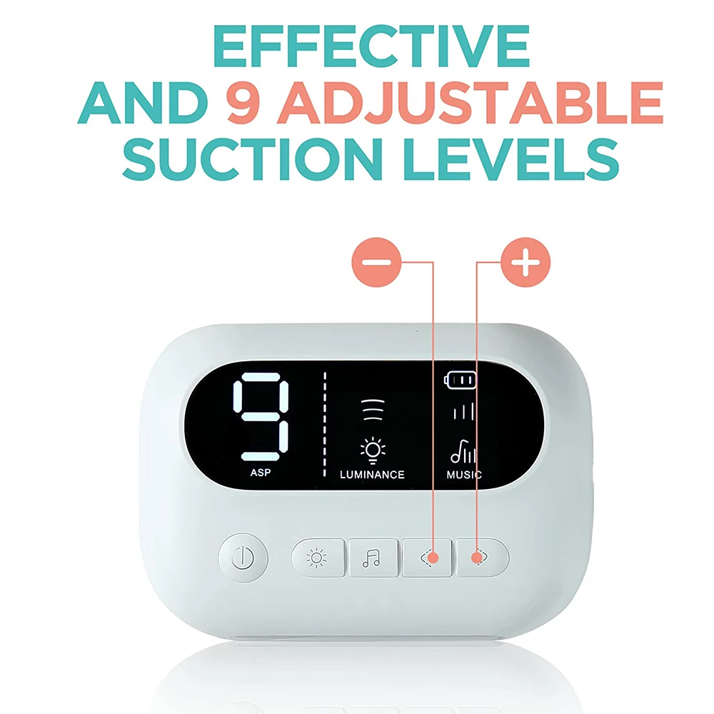 Aspirador Nasal para bebé, limpiador de nariz eléctrico con música integrada y luz nocturna, succionador de nariz recargable para bebés