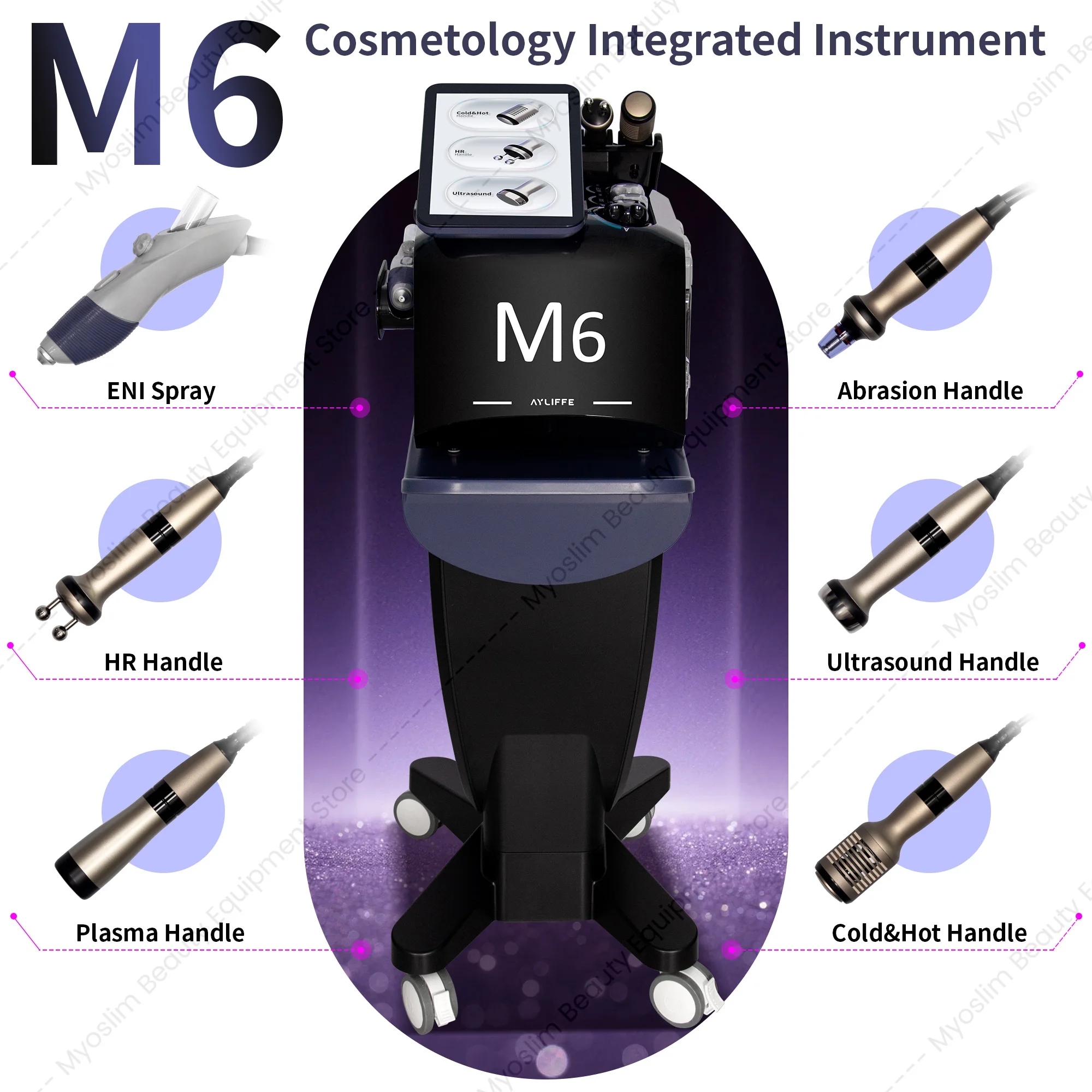 Máquina de Hidrodermoabrasión M6 Hydri para el Cuidado de la Piel, Limpieza Facial Profunda, Lifting Facial, Equipo de Belleza para Spa y Salón