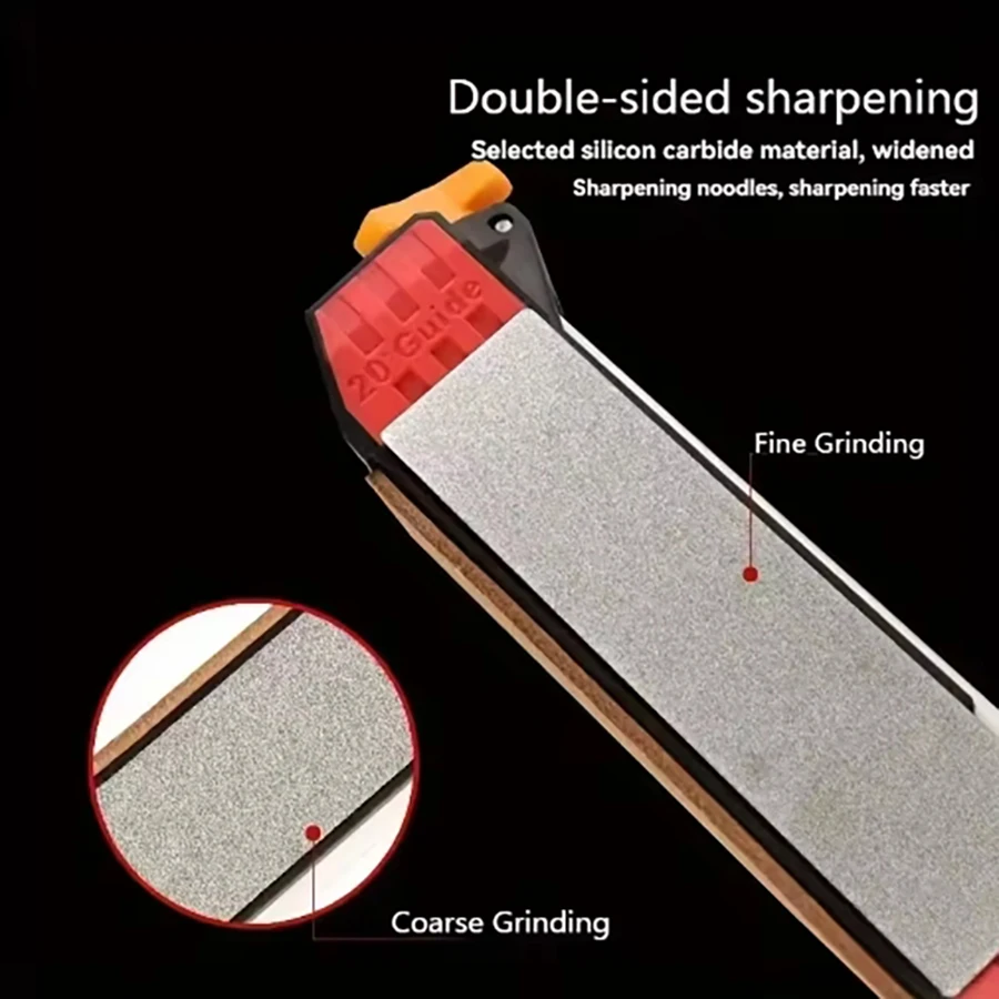 Afilador de cuchillos Manual ajustable multifunción portátil para el hogar, afilador de campo guiado, herramienta compacta para afilar cuchillos de viaje