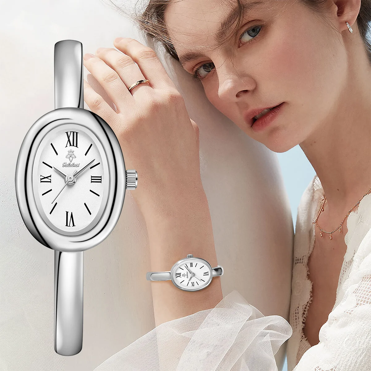 Reloj de pulsera de cuarzo resistente al agua de lujo de la marca YaLaLuSi con diseño minimalista, viene con caja de regalo: regalo perfecto para mujeres