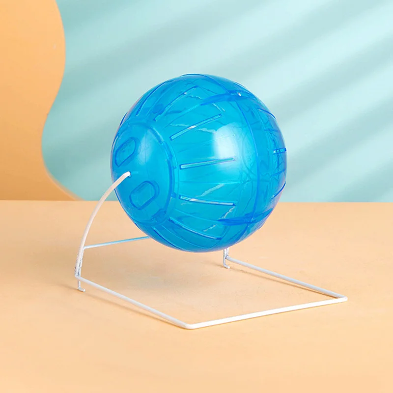 Cinta de correr translúcida esférica para hámster, juguete divertido para mascotas, bola de plástico duradera, diámetro de 10-14,5 CM
