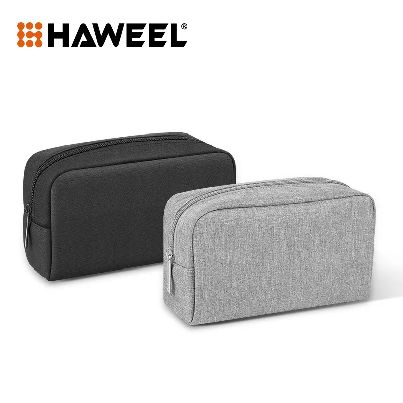 Mini bolsa de almacenamiento Digital portátil, estuche organizador con cremallera para auriculares, cargador de viaje para el hogar, Banco de energía, Cable de datos, bolsa USB
