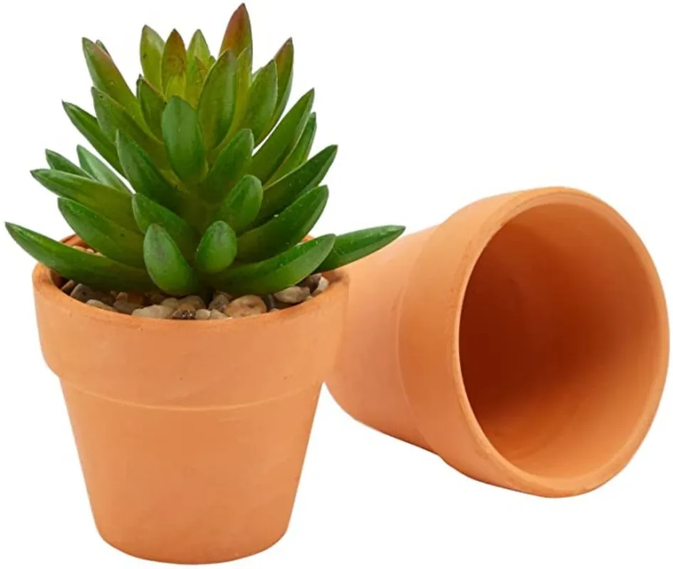 36 Uds Terra Cotta 1,9 pulgadas macetero de cerámica de arcilla macetas de Cactus maceta suculenta con orificio de drenaje-excelente para plantas, manualidades