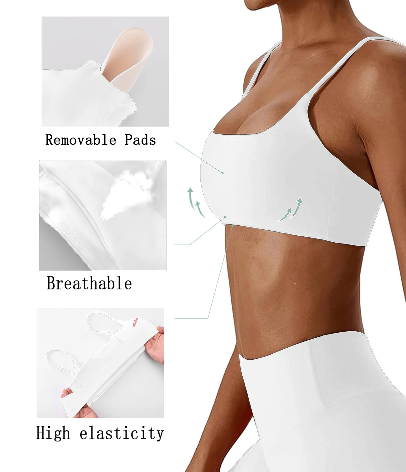 Sujetador deportivo cruzado con espalda de tela súper suave, top de fitness, ropa de yoga de alta calidad para mujer, sujetador para correr, fitness, yoga b