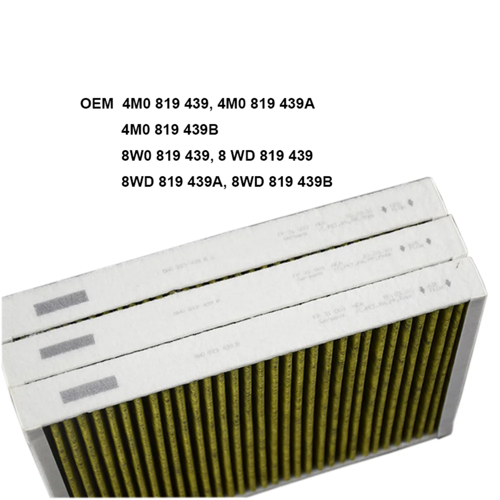 4M 0819439 Filtro de cabina B para Audi A4 A5 B9 A6 C8 A7 4K A8 D5 Q5 FY Q7 Q8 4M 2016 2017 2018 2019 2020 2021 2022 8W 0819439