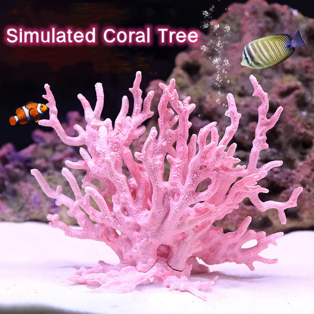 Pecera Aquascape simulación Coral planta de agua resina Coral falso decoraciones de acuario marino duro adornos de Coral muerto submarino