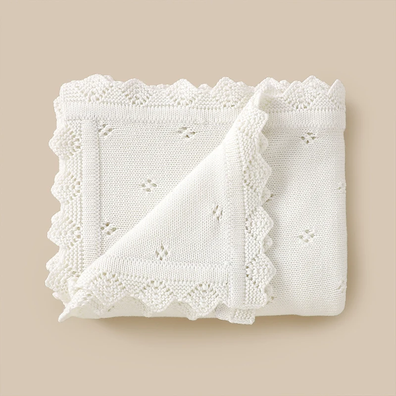 Mantas de punto para bebé recién nacido, ropa de cama para cochecito, edredones, fundas de 90x70cm, manta envolvente súper suave a cuadros lisos a la moda para bebé