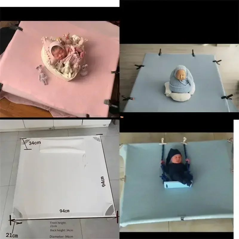 Kit de Accesorios para Fotografía de Bebés Recién Nacidos de Cien Días, Atrezzo Auxiliar para Sesiones Fotográficas en Estudio