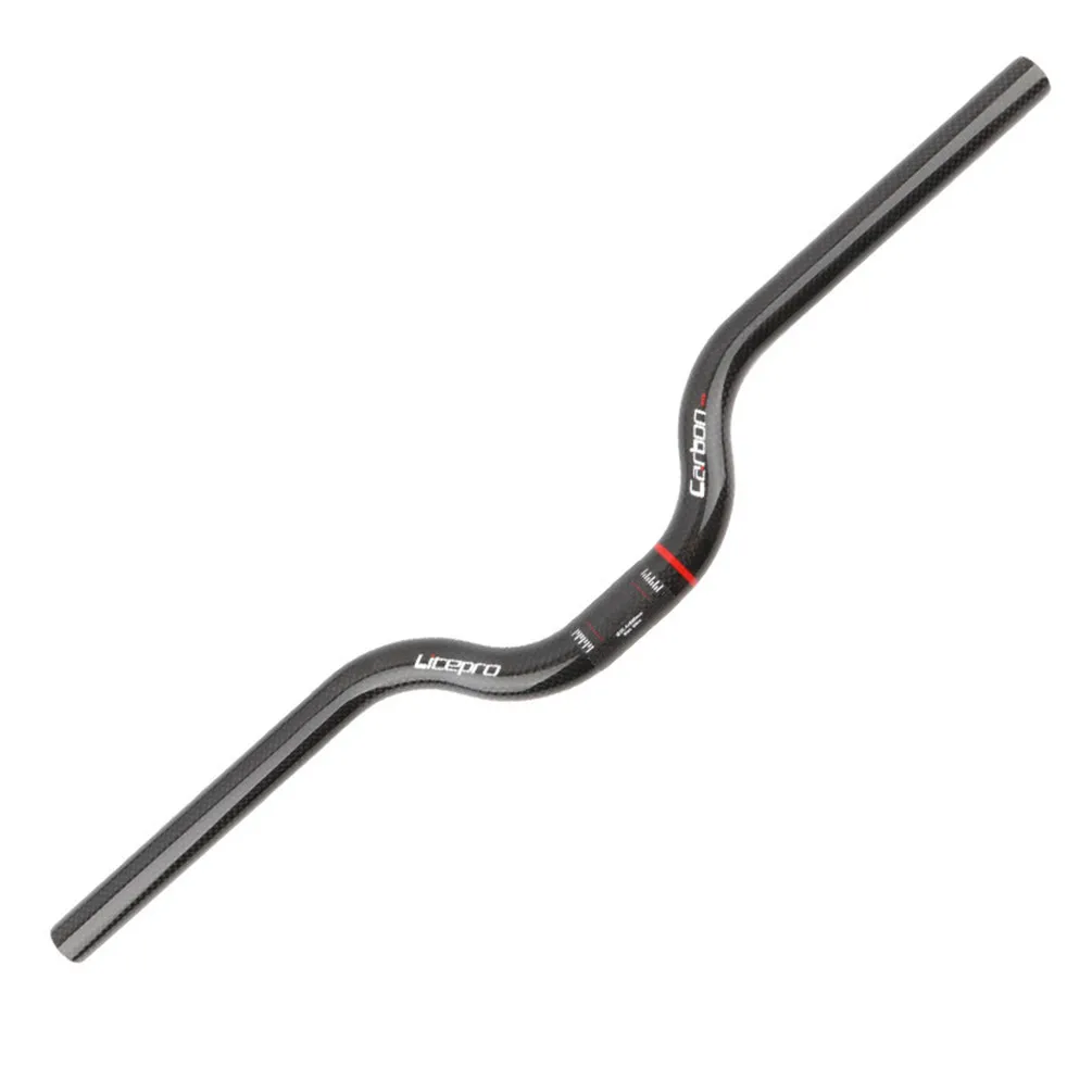Manillar Litepro M para bicicleta plegable, fibra de carbono, para Brompton, 25,4 x 580 mm, manillar tipo Swallow