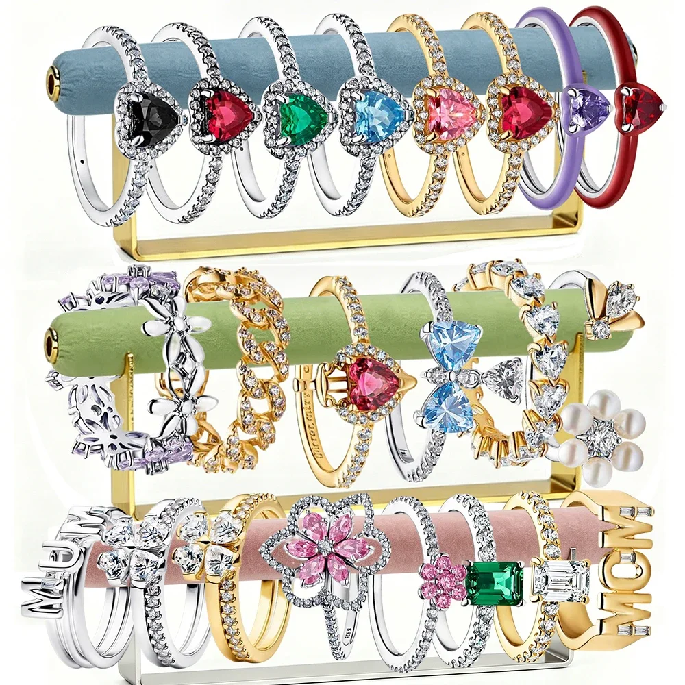 Nuevo Anillo Talismán de Cóctel 2026 de Plata 925 con Diseño de Abeja de la Suerte y Ojo de Diablo, Amor Brillante para Mamá, Joyería Exquisita DIY