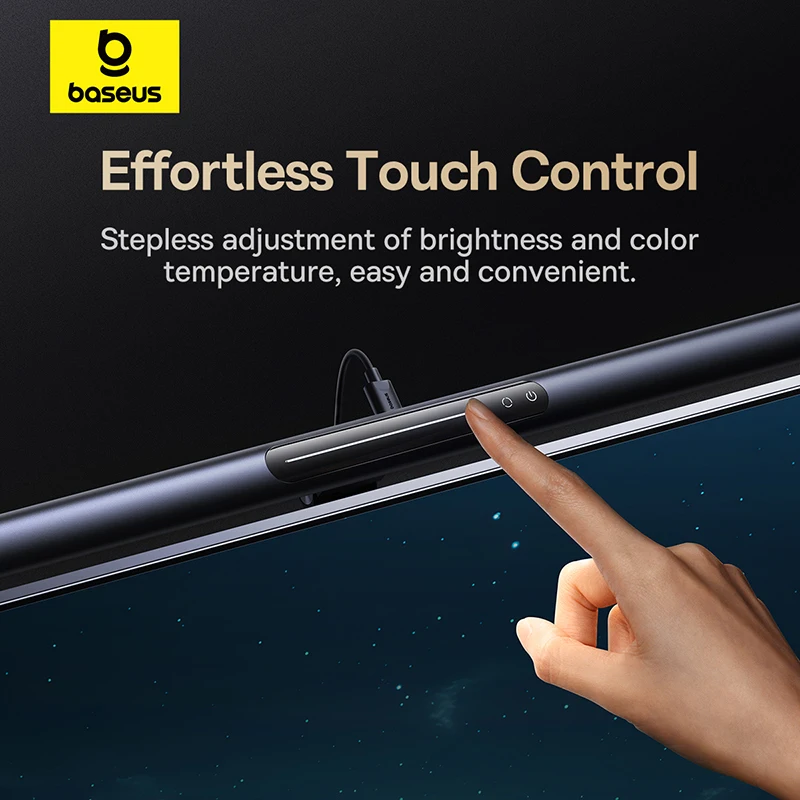 【Nueva venta】Baseus-Lámpara magnética para pantalla de ordenador, lámpara de escritorio, colgante para ordenador portátil, lámpara de mesa con luz USB, luz LED para Monitor, luz de lectura