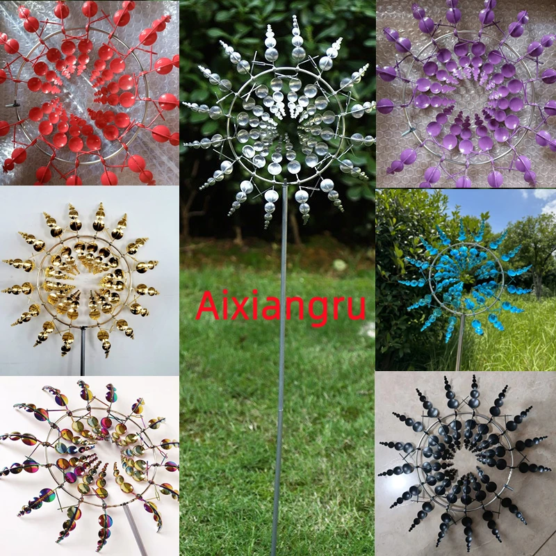 Spinner de viento giratorio,molino de viento,molinillo viento jardin,decoraciones de jardín al aire libre, arte de jardín de Metal,decoracion jardin exterior
