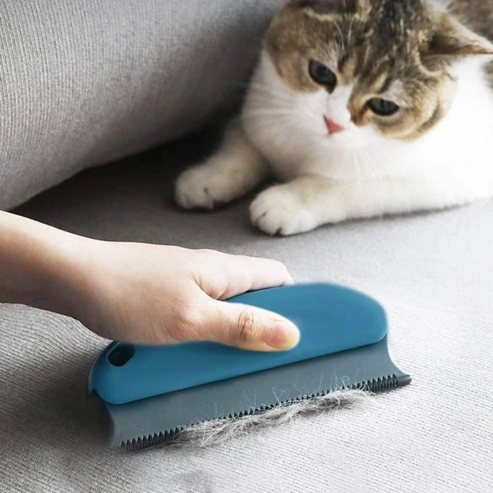 Cepillo removedor de pelo de mascotas eficiente, separador de pelo de perros y gatos, muebles, alfombras, ropa, camas y sillas