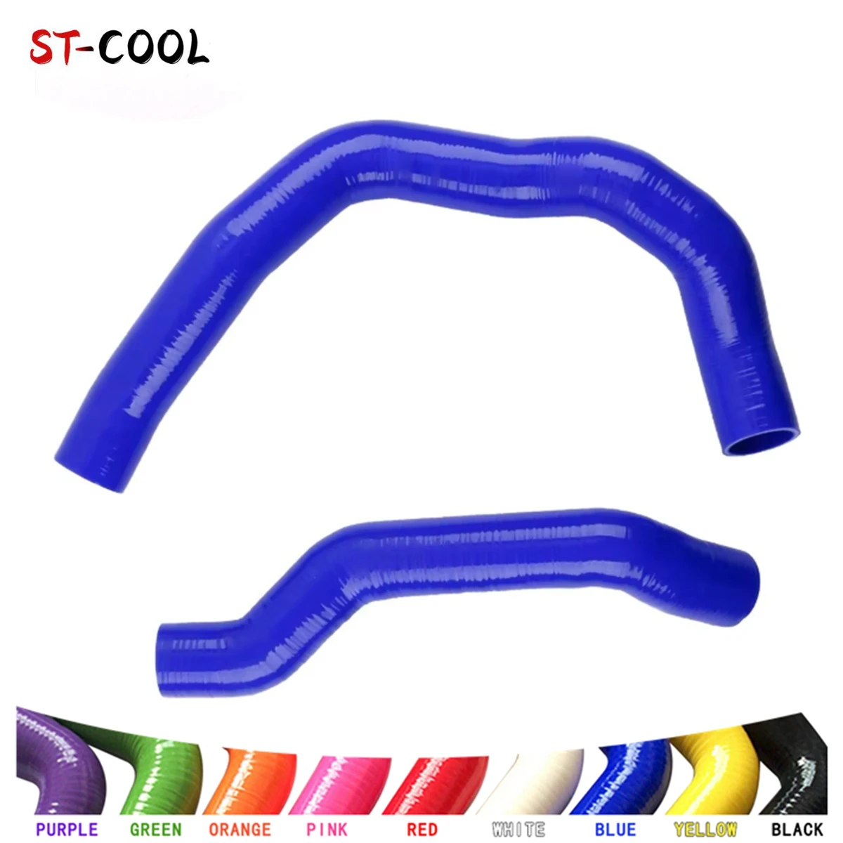 Para Alfa Romeo 147 156 GT 1.9 JTD Turbo, manguera de silicona roja/negra/azul/verde rígida para el intercooler, superior e inferior, 1 unidad o 2 unidades, 4 capas.