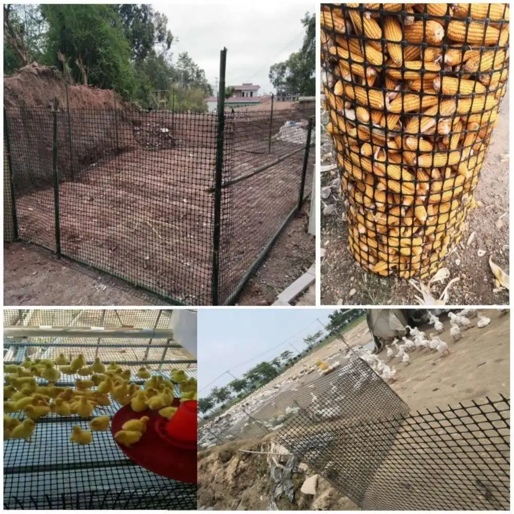 Red de malla de plástico negro a prueba de fugas, red de seguridad para jardín, gato, mascota, pollo, patos, malla de celosía, valla, barandilla para balcón, protección de escaleras