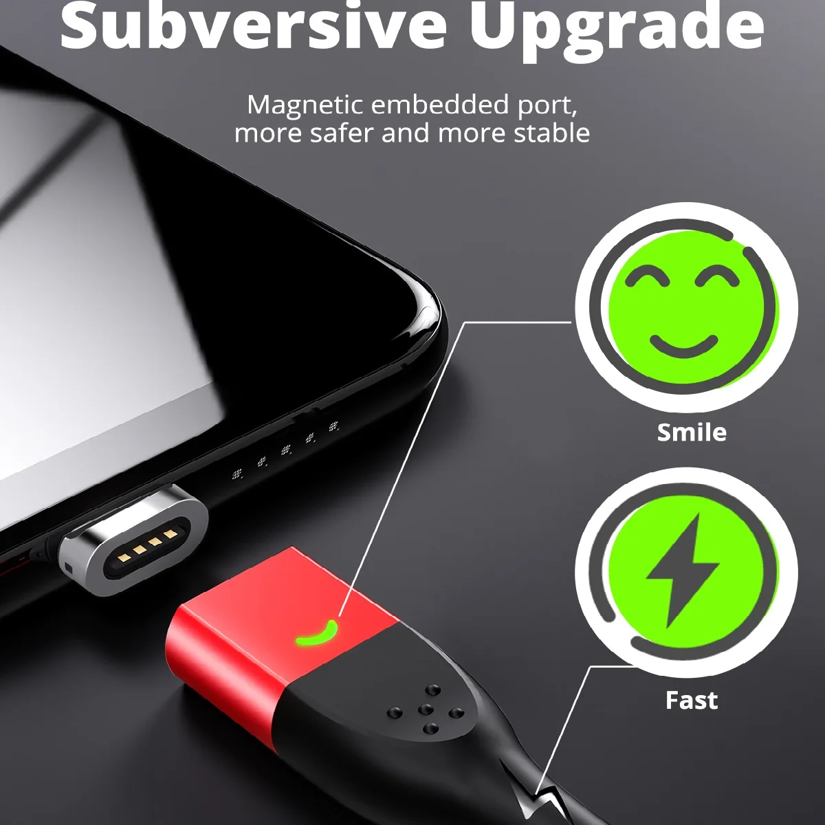 Punta magnética para Fonken, Cable magnético tipo C, Micro USB, pieza de repuesto, adaptador de enchufe antipolvo para teléfono móvil, 10 Uds.