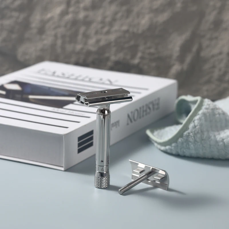 Maquinilla de afeitar de seguridad ajustable de acero inoxidable Yaqi Avanti