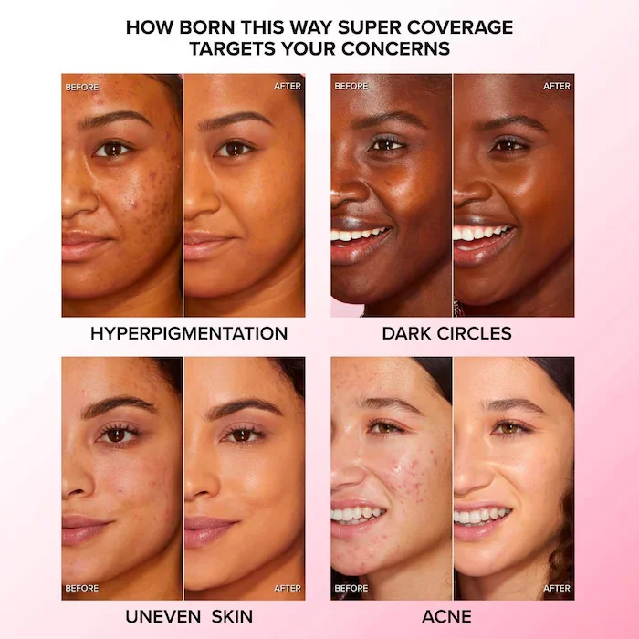 Corrector Escultor Multiusos Born This Way, Cobertura Total, Resistente al Agua, Larga Duración, Oculta Ojeras, Maquillaje de Contorno Facial
