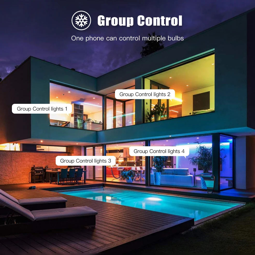 Tuya WiFi GU10 bombilla LED inteligente Bluetooth GU10 lámparas regulables aplicación Smart Life Control bombilla de foco funciona con Alexa Google