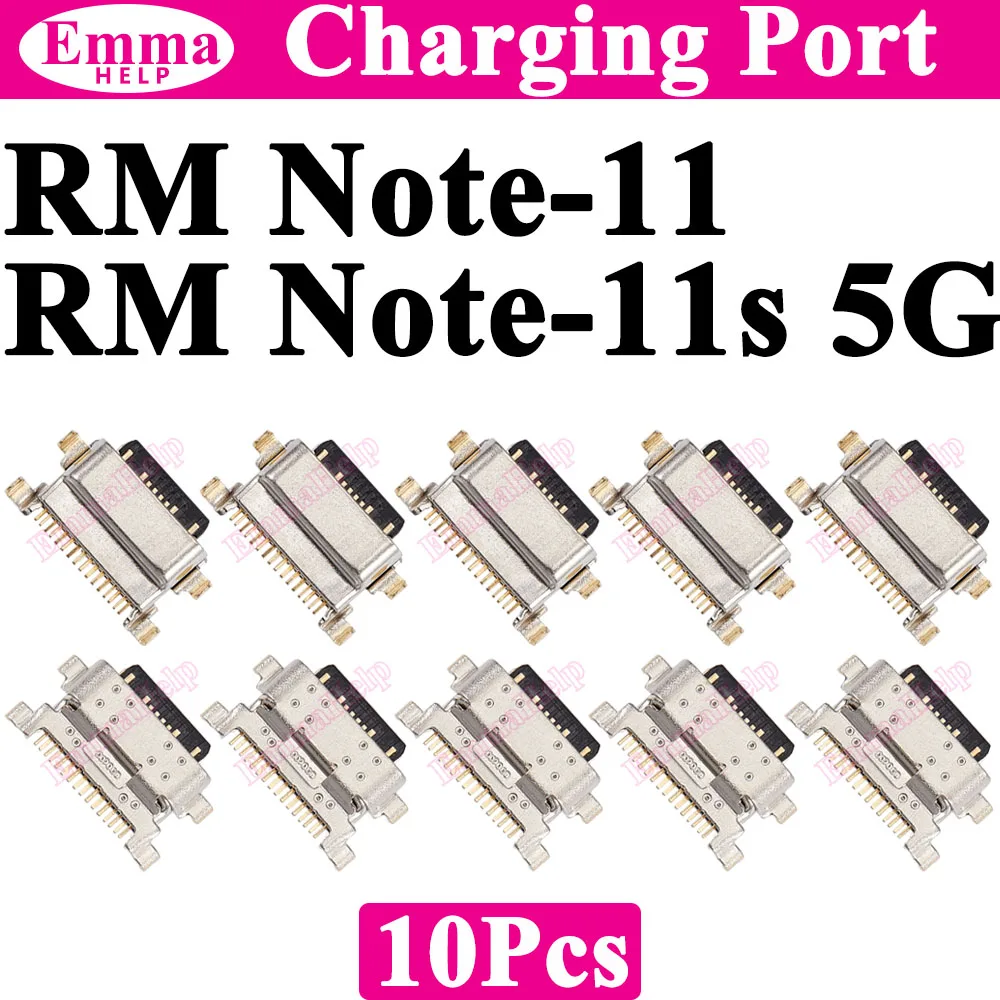 10 Conectores de Puerto de Carga USB para Xiaomi Redmi Note 11 12 13 Pro Plus 12s 11s 14Pro 4G 5G 12Pro, Enchufe de Carga