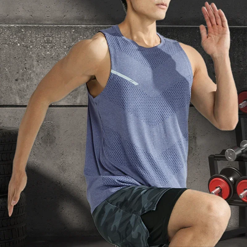Ropa deportiva de secado rápido para hombre, camiseta interior fresca de viaje para playa, moda para gimnasio, correr, camisetas de tenis deportivas