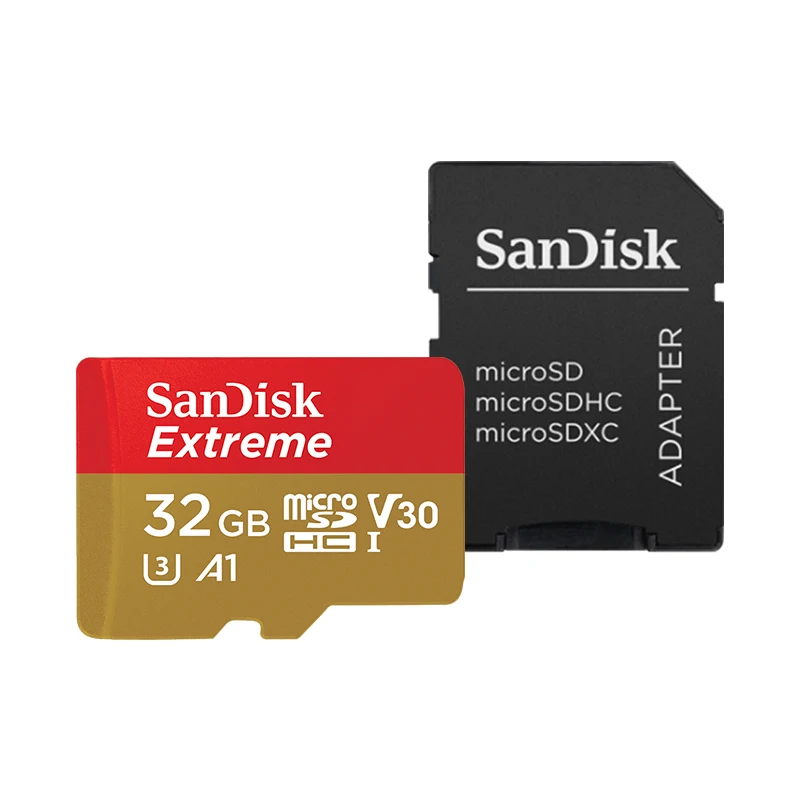 SanDisk-tarjeta de memoria microSDXC Extreme V30 A2, 128GB, 256GB, 512GB, Clase 10, micro sd, U3, 4K, 32GB, 64GB, Flash, TF para UAV
