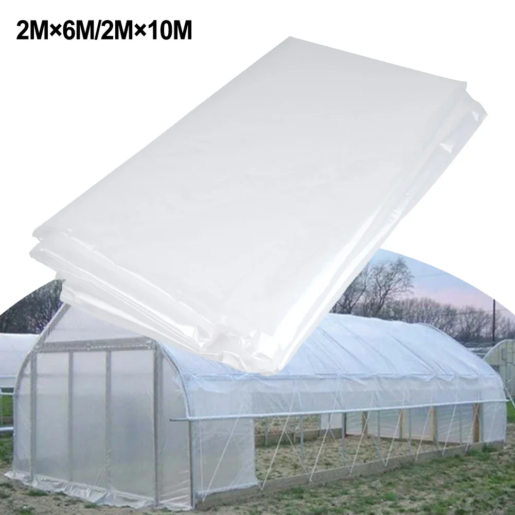 Película de plástico de polietileno transparente para jardín, cubierta de Material de bricolaje para invernadero, sala de flores, a prueba de lluvia y polvo, 1 unidad