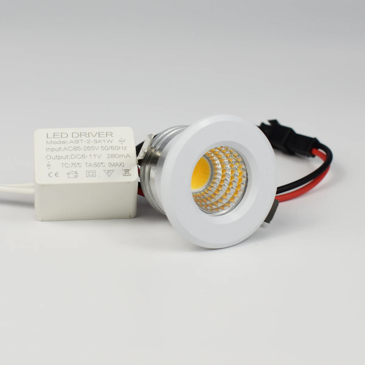 Focos LED Mini COB de 3W 110V 220V Negro Plata Blanco