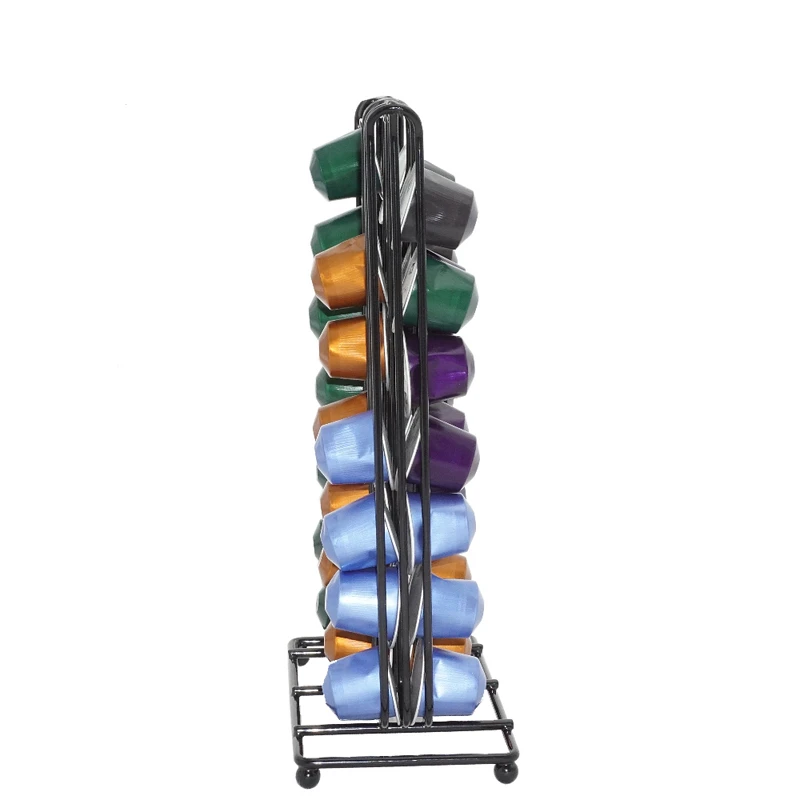 LMETJMA rotación de 360 grados 24 Dolce Gusto soporte para cápsulas de café soporte para cápsulas de café estante de almacenamiento para cápsulas de café JT222