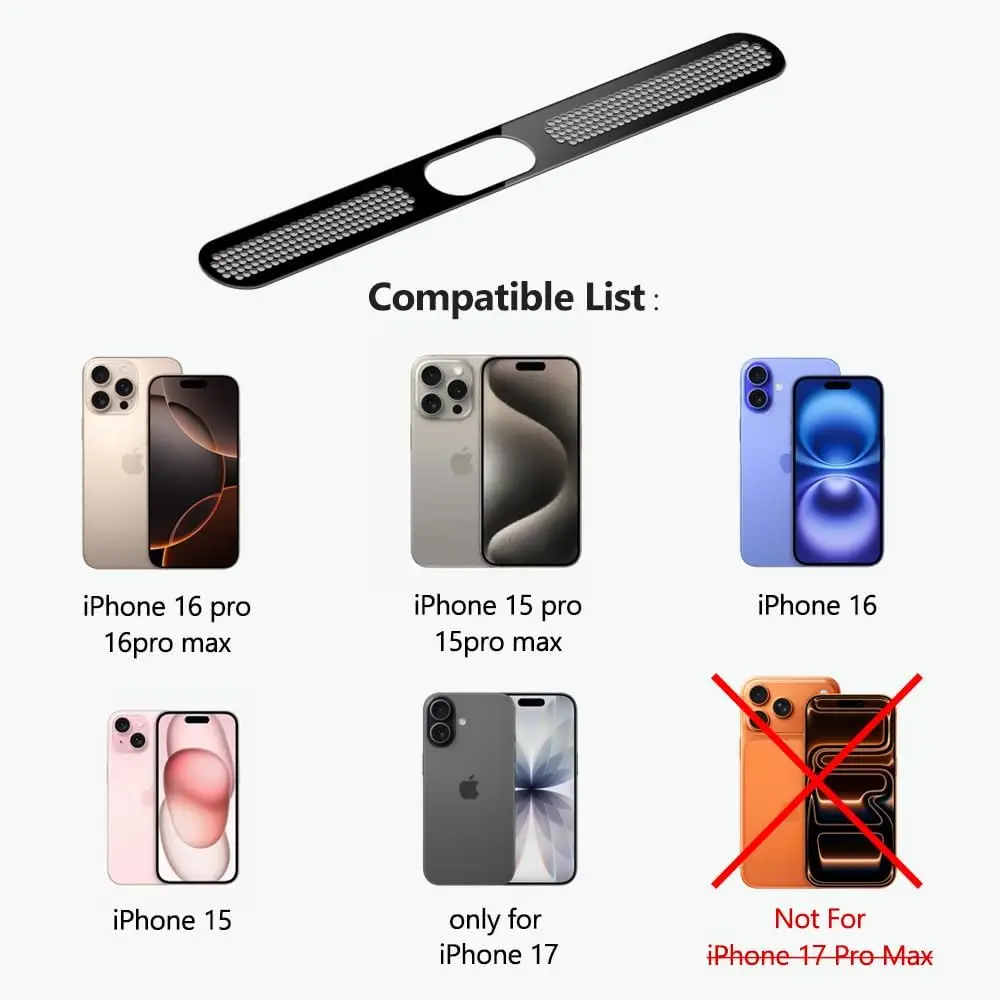 Juego de tapones antipolvo USB C, cubierta antipolvo para altavoz de teléfono y tapa protectora antipolvo para iPhone 17 iPhone 16 Pro Max iPhone 15 Pro Max