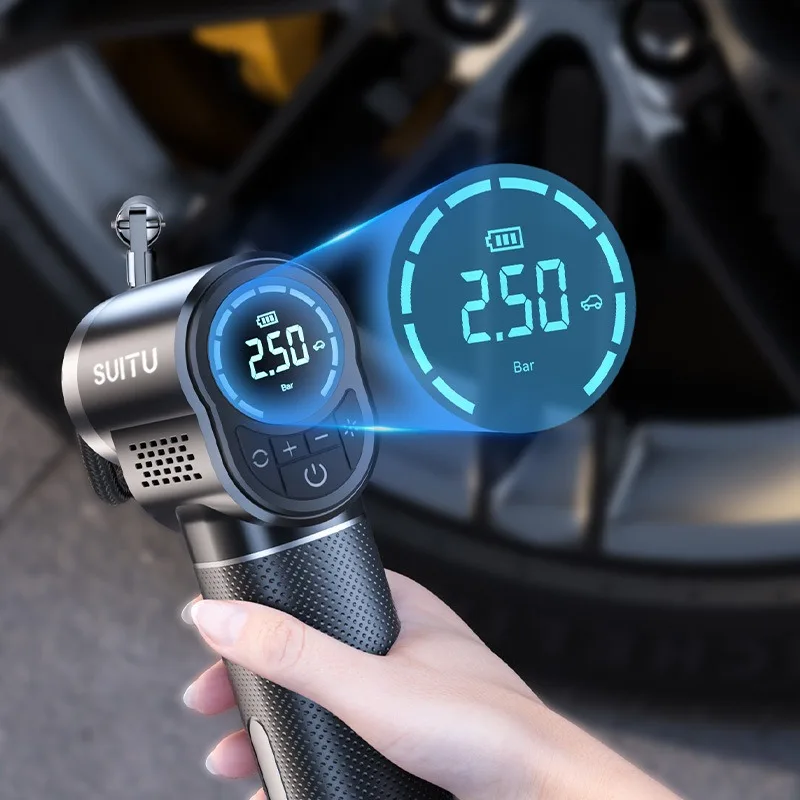 EAFC 150PSI compresor de aire inalámbrico para coche eléctrico portátil inteligente bomba de aire para neumáticos de coche motocicleta bicicleta neumático barco bola