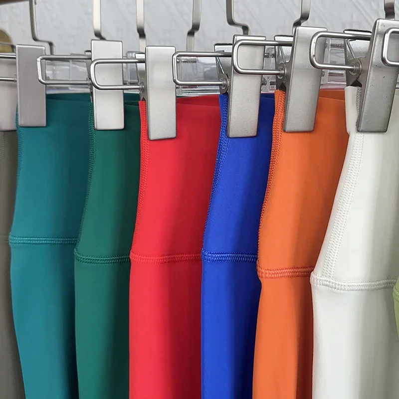 Pantalones de Yoga para gimnasio para mujer, mallas de cintura alta con sensación desnuda, pantalones para correr y ciclismo, pantalones de Yoga elásticos sin costuras deportivos transpirables