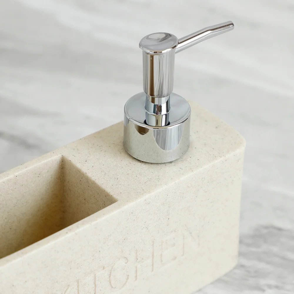 Accesorios de cocina modernos, juego de dispensador de jabón, dispensador de jabón líquido para manos, bomba, botella, cepillos, soportes y almacenes, esponjas, depuradores
