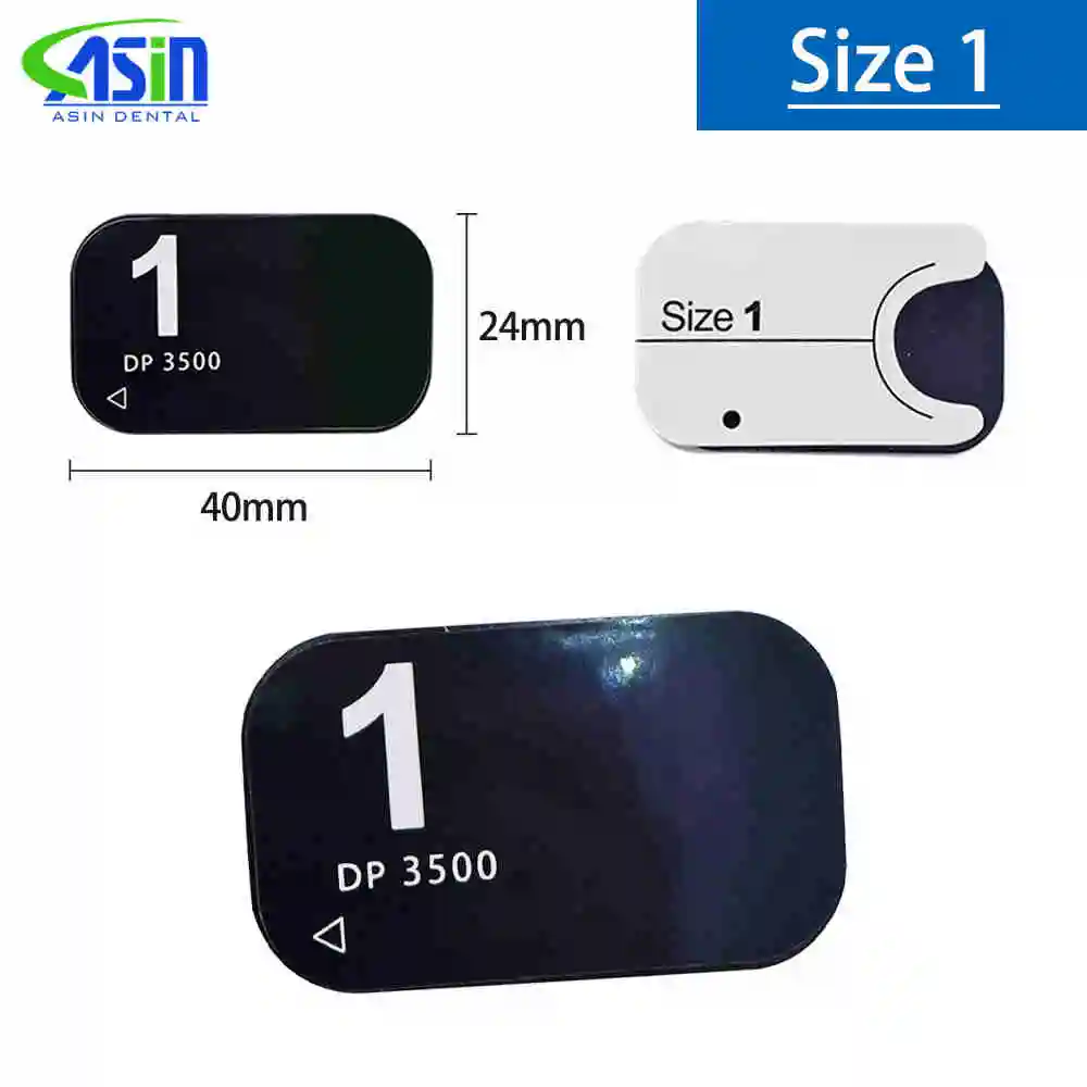 Escáner de Rayos X Dental, Placa de Imagen por Fósforo Portátil Médica, Radiovisógrafo, Sensor Digital, Placa Compatible con RX 0 #   1 #   2 #   3 #   Fussen