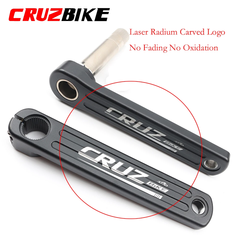 Platos y bielas CRUZbike para bicicleta de carretera, manivela de 155/160/165/170/172,5/175mm, doble plato de 9/10/11/12 velocidades con soporte inferior