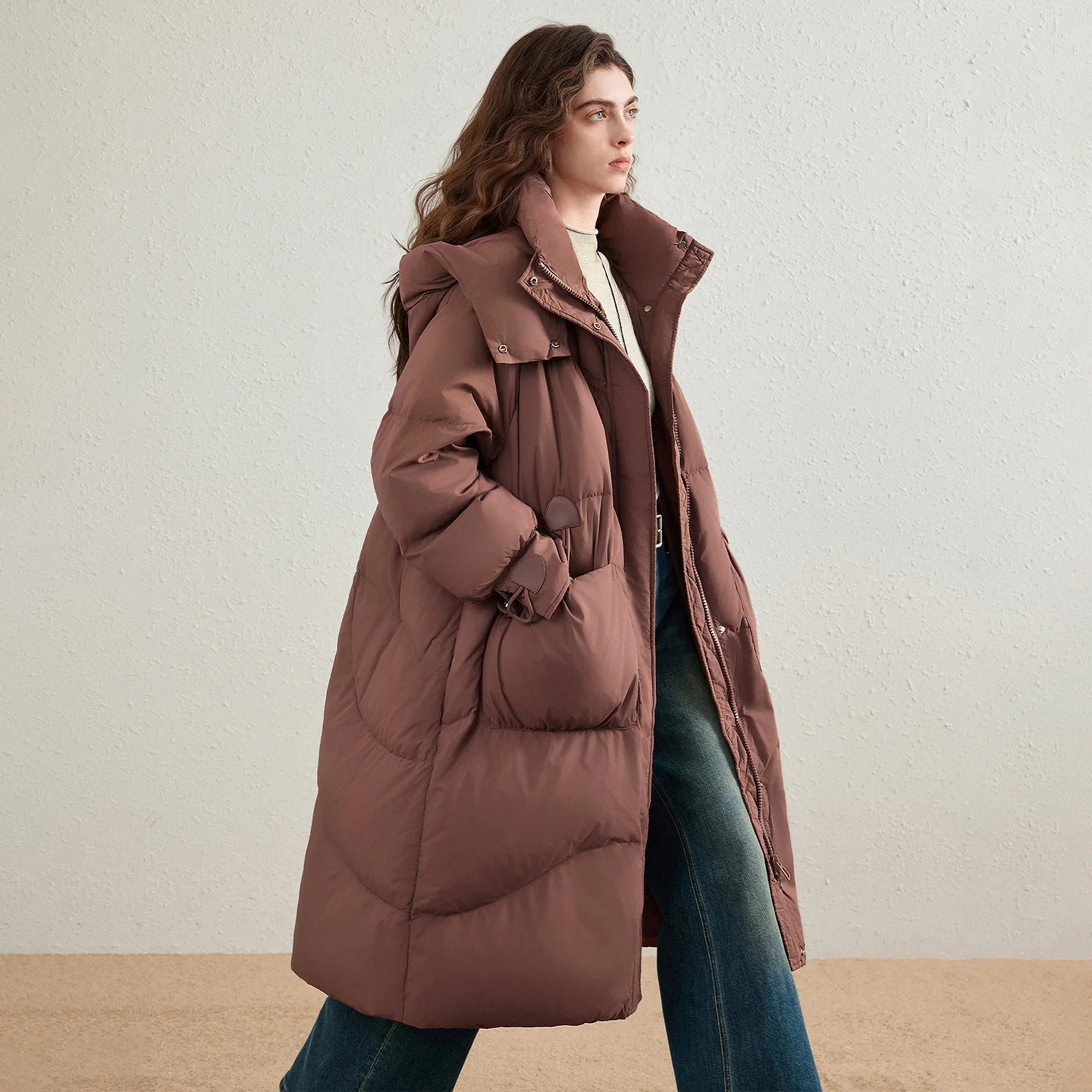 Chaqueta Corta de Plumón para Mujer TOYOUTH, Invierno 2026, Estilo Deportivo Universitario, Resistente al Viento, Forro Cálido, Conjunto de Dos Piezas