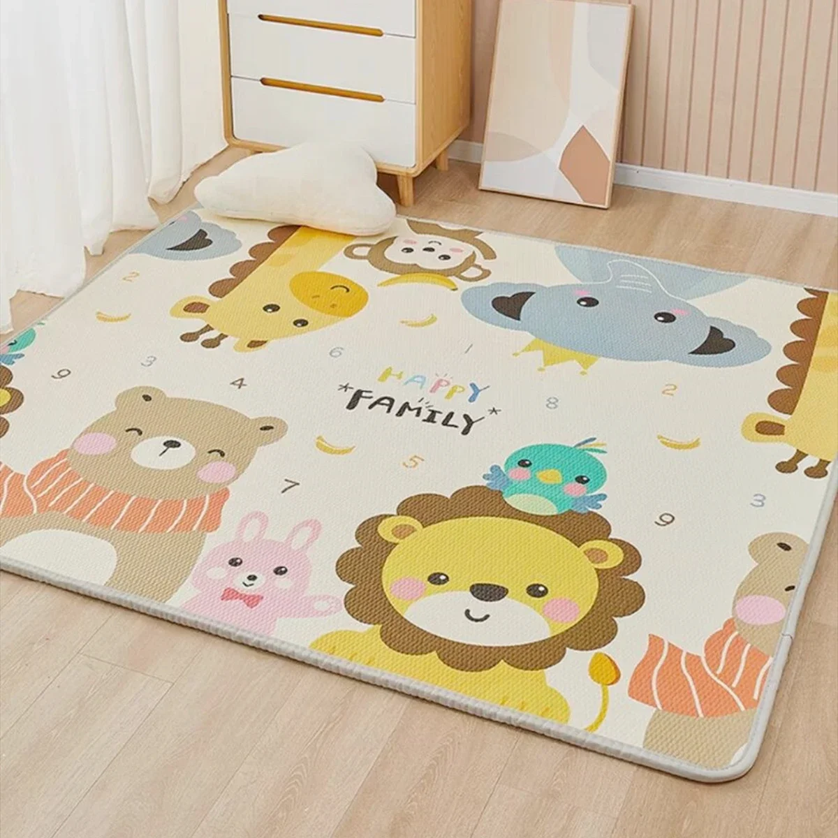 Alfombras de juego gruesas de gran tamaño para gatear para bebés, alfombra plegable, alfombra de juego para niños, alfombra de seguridad, juguetes, regalo, novedad de 2024