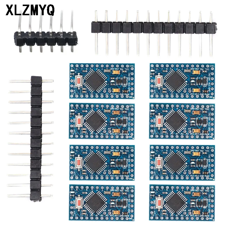 10 piezas Pro Mini 3.3V/8M 5V/16M ATMEGA328 ATMEGA328P-AU 3.3V/8MHz 5V/16MHZ ATMEGA328PB para Placa de Desarrollo Arduino Kit DIY